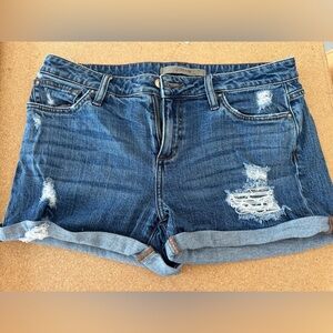 Women's Distressed Jean Shorts